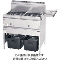 遠藤商事 ガス式フライヤー 卓上型MGFー12TJ LPガス 62-6498-85