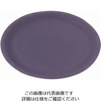 CAMBRO 丸型ノンスリップコーフトレー ブラック(D01) CO4300 1個 62-6518-48（直送品）