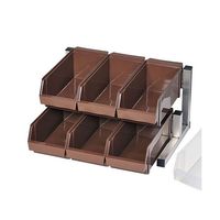 遠藤商事 スマートオーガナイザー 2段3列(6ヶ入) ホワイト 62-6523-82 1ケース(6個)（直送品）