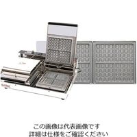 遠藤商事 マルチベーカー 2連式 ワッフル角型1個取 62-6537-70 1個（直送品）