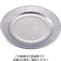 水野産業 紙皿シルバープレート(100枚入) 4号 62-6539-98 1ケース(100枚)（直送品）