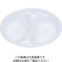 中央化学 SDビストロ M24ー18仕切付 本体 (50入)白 62-6540-38 1ケース(50個)（直送品）