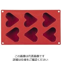 Martellato マルテラートフレキシブルモルドSF036 65 ハート 6ヶ取 62-6569-86 1個（直送品）