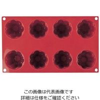 Martellato フレキシブル ノンスティックモルド ババロア型8ヶ取 SF051 1個 62-6569-98（直送品）