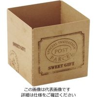 天満紙器 キューブカップ ウッディー(100枚入) 55 CB21 1ケース(100枚) 62-6577-33（直送品）