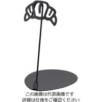 三宝産業 パン屋さんのPOPスタンド クロワッサン 10cm ブラック 62-6583-13 1個（直送品）