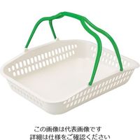 よし与工房 セルフバスケット中深型YKー1000ーV グリーン 62-6583-43 1個（直送品）