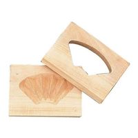 遠藤商事 手彫物相型 1ツ取り (サクラ材) 扇 62-6585-93 1個（直送品）