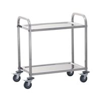 遠藤商事 TKG サイレント キッチンワゴン 2段 S 62-6588-93 1個（直送品）