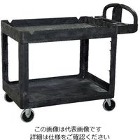 Trust トラスト シェルフユーティリティーカート 2段 ブラック 4041 1個 62-6590-55（直送品）