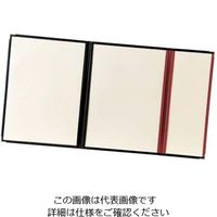 えいむ クリアテーピング メニューブック LTAー46S 黒/ワイン 61-7999-03 1個（直送品）