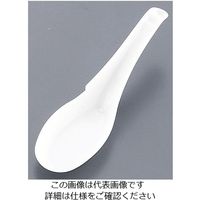 アサヒ徳島 使い捨てレンゲスプーン（500本入） 白 袋入 1ケース（500本） 62-6651-28（直送品）