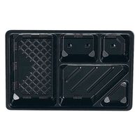 遠藤商事 夢彩ごぜん(50枚入)TSRーBOX 90ー60 中仕切II 黒 62-6652-07 1ケース(50枚)（直送品）