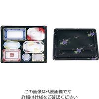 アヅミ産業 ワンウェイ 会席膳セット 蓋三彩 (20セット入) T-238 1ケース(20セット) 62-6652-44（直送品）