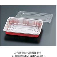 福助工業 弁当容器 透明蓋付(100セット入) LC-9 1ケース(100セット) 62-6653-39（直送品）