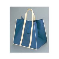 遠藤商事 ファインビュー 不織布バッグ(10枚入) 大 ネイビー 62-6655-95 1ケース(10枚)（直送品）