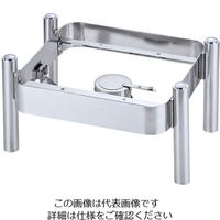 遠藤商事 KINGO角チェーフィング2/3サイズ用 スタッキングスタンド C100 1個 62-6657-70（直送品）