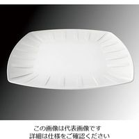 遠藤商事 KINGO ストライプ模様 角プレート 小 62-6679-90 1個（直送品）