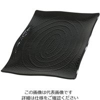 カーライルフードサービスプロダクツ テラテクスチャード レクタングルプラター L ブラック 44524 62-6667-95 1個（直送品）