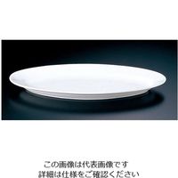 ミヤザキ食器 グランデビアンカ オーバルプレート GB1235 (LL) 62-6673-90 1枚（直送品）