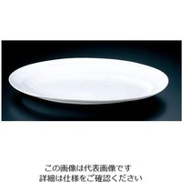 ミヤザキ食器 グランデビアンカ 波型オーバルプレート GB2962 (LL) 62-6674-08 1枚（直送品）