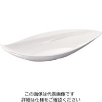 台和 メラミン ウィンリーフプレート 白 62-6674-57 1個（直送品）