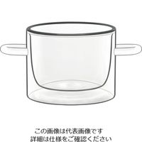 Bormioli Luigi ダブルウォールフード&デザイン(2ヶ入) ラウンドポット 11637/01 1ケース(2個)（直送品）