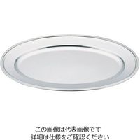 三宝産業 UK18ー8菊渕小判皿 48インチ(魚皿兼用) 62-6686-68 1枚（直送品）