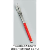 サクライ ステンレス布着せカトラリー 紗綾(さや) ピックフォーク 朱 62-6721-51 1本（直送品）