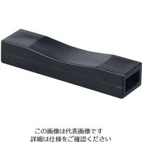 福井クラフト くぼみ型箸カバー兼用箸置 黒刷毛目 12035425 1個 62-6727-93（直送品）