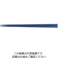 福井クラフト PBT角無地箸（10膳入） 青 90030240 1ケース（10膳） 62-6726-43（直送品）