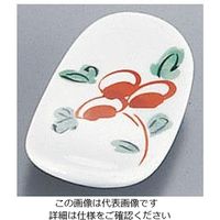 遠藤商事 AZ9ー56 イングレ花絵楕円箸置 62-6729-16 1個（直送品）