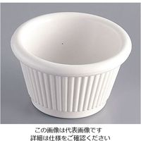 遠藤商事 ジェスナー メラミン ラメキンリブ付 0382A (ボーン) 62-6733-78 1個（直送品）