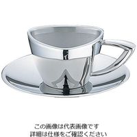 三宝産業 UK18ー8トライアングルシリーズ コーヒーカップ&ソーサー 62-6750-11 1個（直送品）