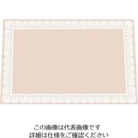 アーテック 無蛍光紙テーブルマットレースB ベージュ (100枚入)L TE-M09 1ケース(100枚) 62-6785-36（直送品）