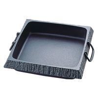 岩鋳 南部鉄 すきやき鍋 石庭角 大 20027 1個 62-6786-03（直送品）