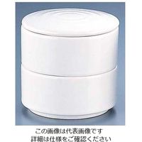 アズワン 丸型 二段重 白 Yー022 62-6788-60 1個（直送品）