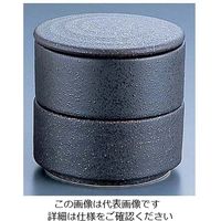 アズワン 丸型 二段重 黒 Yー023 62-6788-61 1個（直送品）