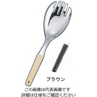 ワダコーポレーション 18ー8味道楽 お助けフォーク 大 ブラウン 62-6790-54 1本（直送品）