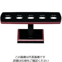 若泉漆器 手巻きすし5本立て用 黒渕朱 1-515-2 1個 62-6797-71（直送品）