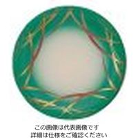 若泉漆器 寿司皿 グリーンつゆ草 1ー504ー5 62-6797-76 1枚（直送品）