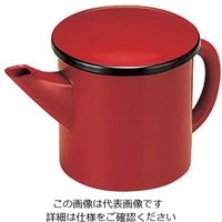 若泉漆器 ミニゆとう 朱渕黒 1-556-1 1個 62-6799-97（直送品）