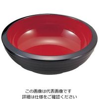 若泉漆器 千筋鉄鉢 外黒塗内朱天黒 1ー548ー5 7寸 62-6800-57 1個（直送品）