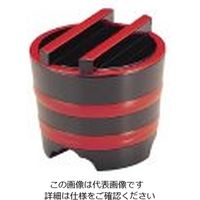 若泉漆器 釜揚げ 黒帯朱 1ー541ー4 小 62-6800-79 1個（直送品）