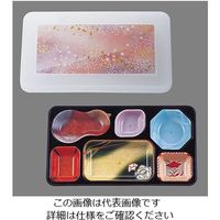 遠藤商事 きれいな器副食 (黒内A/透明花吹雪ピンク) 62-6803-05 1個（直送品）