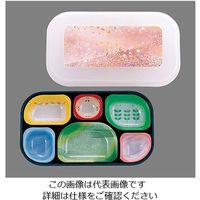 遠藤商事 きれいな器副食 PRー9 (黒内A/透明花吹雪ピンク) 62-6803-09 1個（直送品）