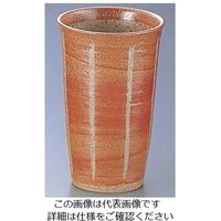 エムズジャパン 彫十草カップ 赤 (小) D03-25 1個 62-6819-64（直送品）