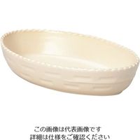 ミヤザキ食器 カンパーニャ オーバルベーカー クリーム 22cm (CR) CP1822 1個 62-6823-78（直送品）