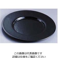 遠藤商事 ガラス製ショープレート ブラック 62-6834-87 1枚（直送品）