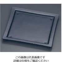 遠藤商事 タイガーグラス スクエアプレート280 162ー191ー01 グレー 62-6835-58 1枚（直送品）